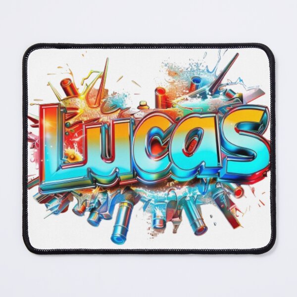 Item preview, Lucas 3D Graffiti Style Name Art designed and sold by AlexLineArt.