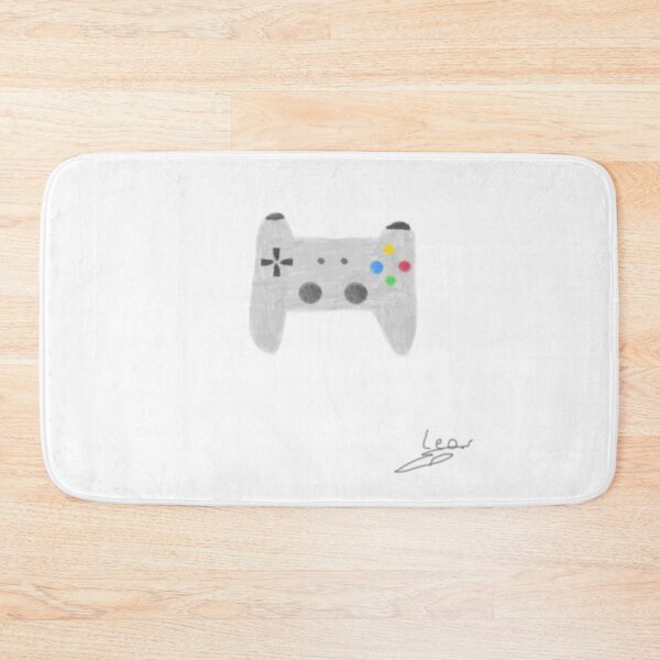 Item preview, Gray Video Game Controller Illustration With Colorful Buttons For Gaming And Entertainment hand painted designed and sold by Beautiful art store.