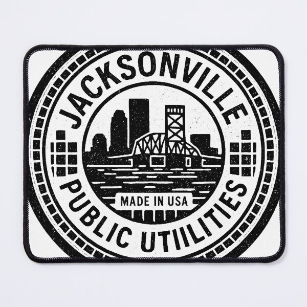 Item preview, Jacksonville Manhole Cover Shirt – Bold Urban Stamp with River City Pride designed and sold by Urban designs by PiMediaDen.