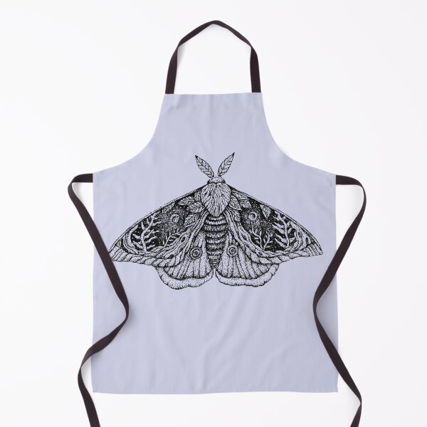 Item preview, Black and White Transparent Moon Moth designed and sold by Christina Plumb.