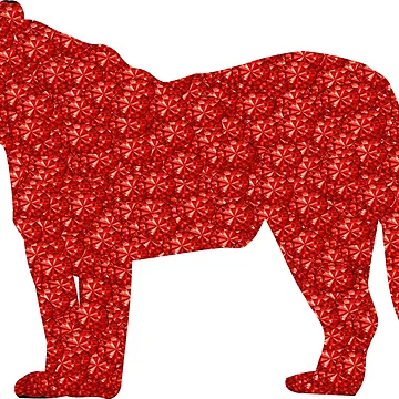 Artwork thumbnail, Red Rhinestone Tiger by TheIconSmith