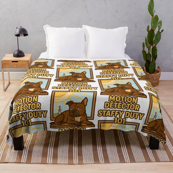 Item preview, Staffy Duty 101 Motion Detector Funny Dog Design designed and sold by BestFriendTees.