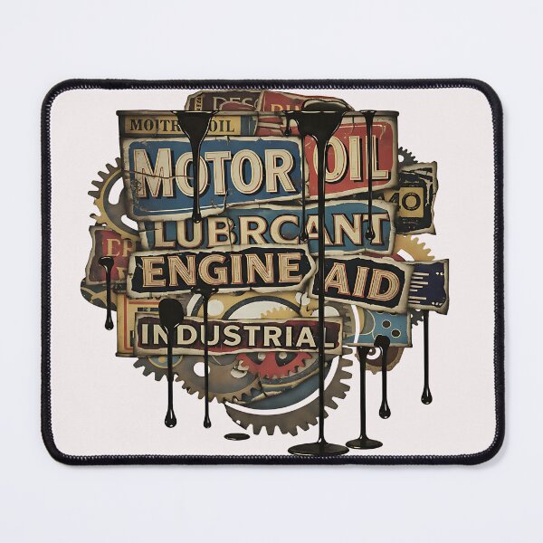 Item preview, Vintage Motor Oil Garage Sign | Retro Industrial Wall Art | Engine & Lubricant Mechanic Shop Decor designed and sold by Friends Custom Creations.