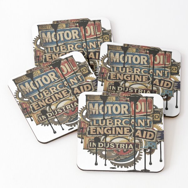 Item preview, Vintage Motor Oil Garage Sign | Retro Industrial Wall Art | Engine & Lubricant Mechanic Shop Decor designed and sold by Friends Custom Creations.
