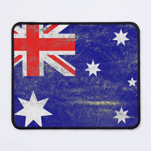 Item preview, Australia Flag – Modern Metal Texture Design designed and sold by RoyalMerchantShop.