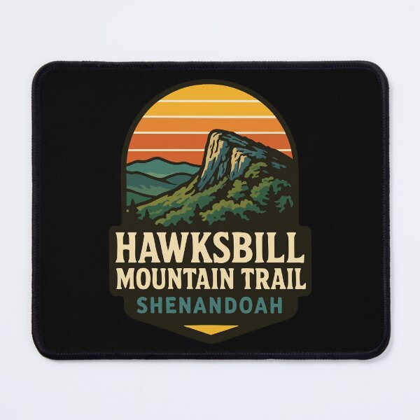Item preview, Shenandoah National Park Hawksbill Mountain Trail Retro designed and sold by TomFrontierArt.