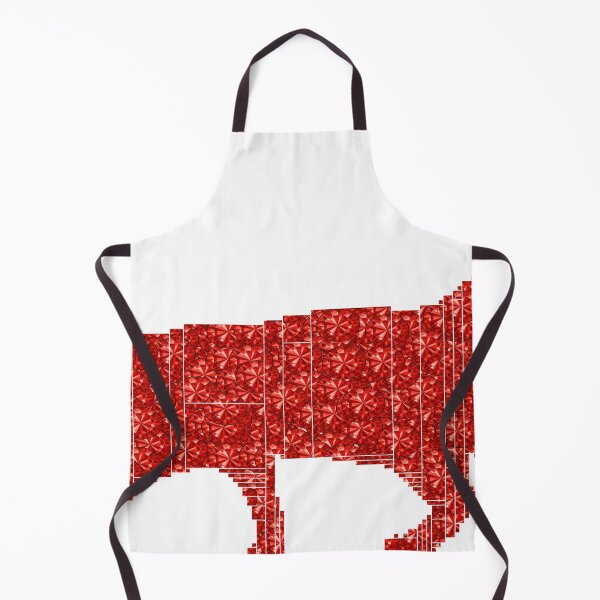 Item preview, Red Rhinestone  Elegant Cat Mondrian Mosaic designed and sold by TheIconSmith.