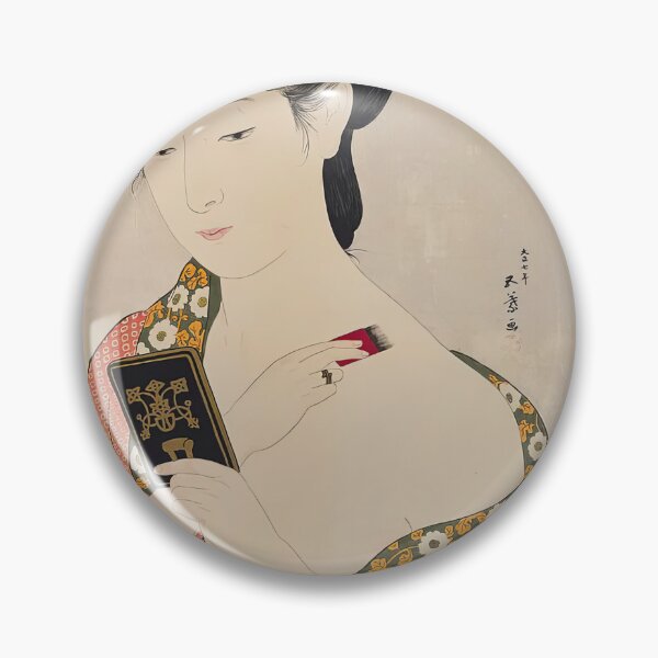Item preview,  Woman Applying Makeup by Hashiguchi Goyo designed and sold by TeeARTHY.