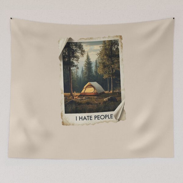 Item preview, I Hate People Camping Tent Design – Funny Introvert Nature Lover designed and sold by MoonLightFX.