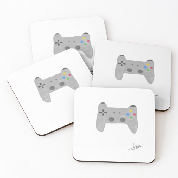 Item preview, Gray Video Game Controller Illustration With Colorful Buttons For Gaming And Entertainment hand painted designed and sold by Beautiful art store.