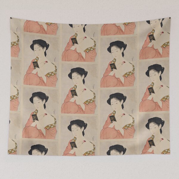 Item preview,  Woman Applying Makeup by Hashiguchi Goyo designed and sold by TeeARTHY.
