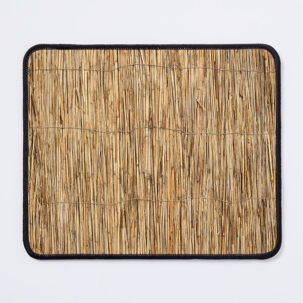 Item preview, Straw Reed Fence Texture with Natural Golden Tones designed and sold by printempstg.
