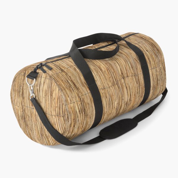 Item preview, Straw Reed Fence Texture with Natural Golden Tones designed and sold by printempstg.