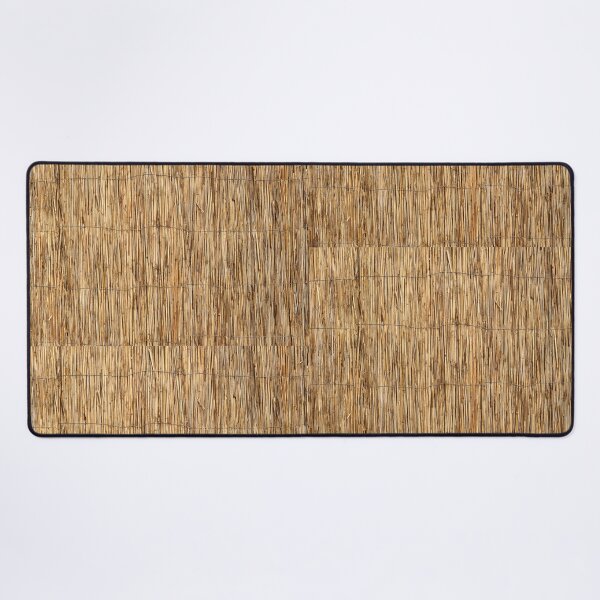 Item preview, Straw Reed Fence Texture with Natural Golden Tones designed and sold by printempstg.