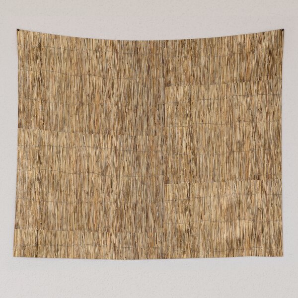 Item preview, Straw Reed Fence Texture with Natural Golden Tones designed and sold by printempstg.