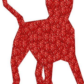 Artwork thumbnail, Red Rhinestone Dog by TheIconSmith
