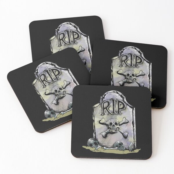 Item preview, Tombstone RIP watercolor gravestone  	 designed and sold by cnljdtzaoo0.