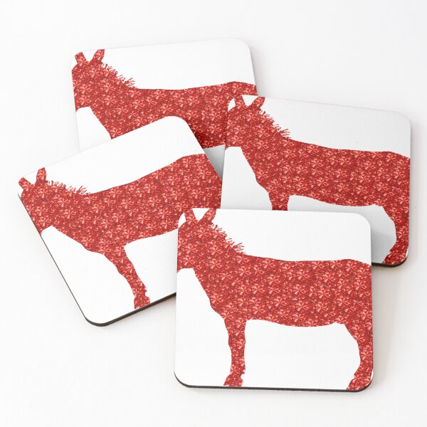 Item preview, Red Rhinestone  Donkey Silhuette designed and sold by TheIconSmith.