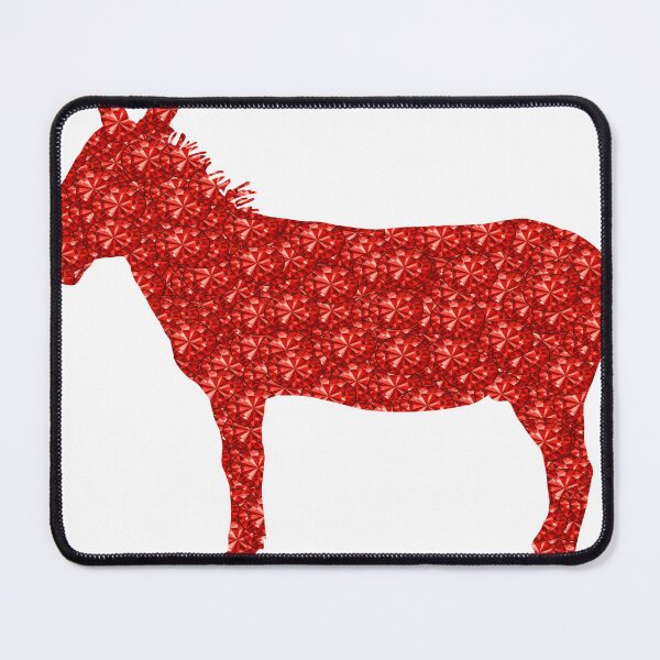 Item preview, Red Rhinestone  Donkey Silhuette designed and sold by TheIconSmith.