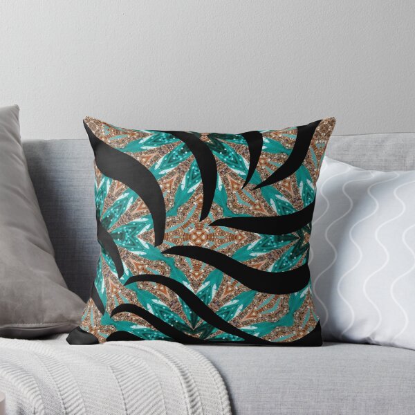 Item preview, Stylized Leaf with Shiny Green and Gold Pattern designed and sold by patternarya.