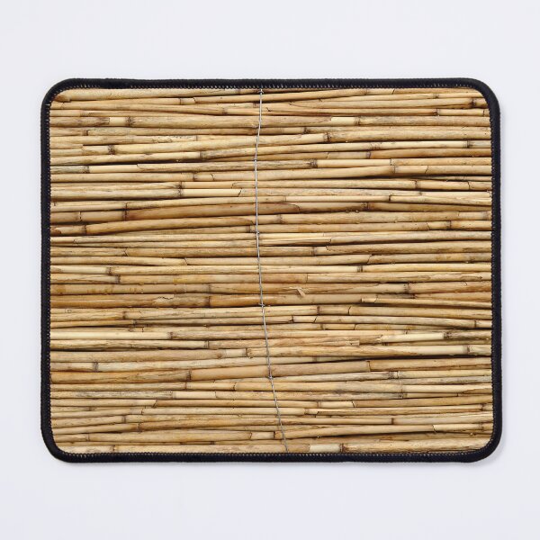 Item preview, Horizontal Reed Fence Texture in Golden Brown designed and sold by printempstg.