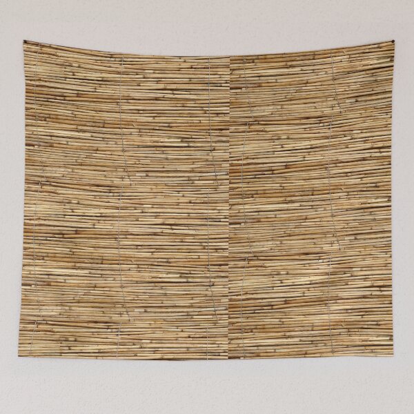 Item preview, Horizontal Reed Fence Texture in Golden Brown designed and sold by printempstg.