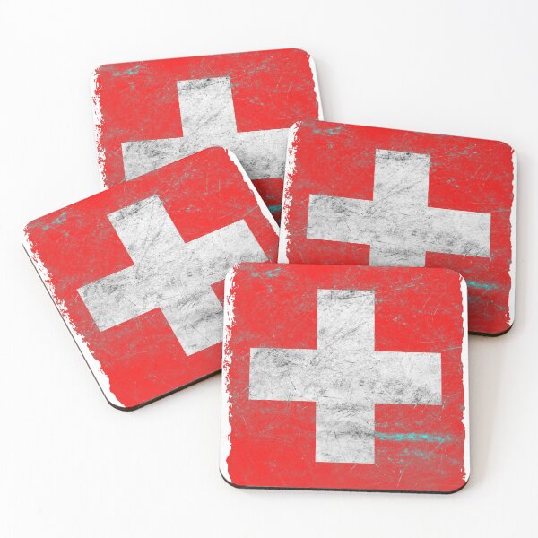 Item preview, Swiss Flag – Red Cross on White, Swiss Culture, Alpine Decoration, Gift Ideas designed and sold by RoyalMerchantShop.