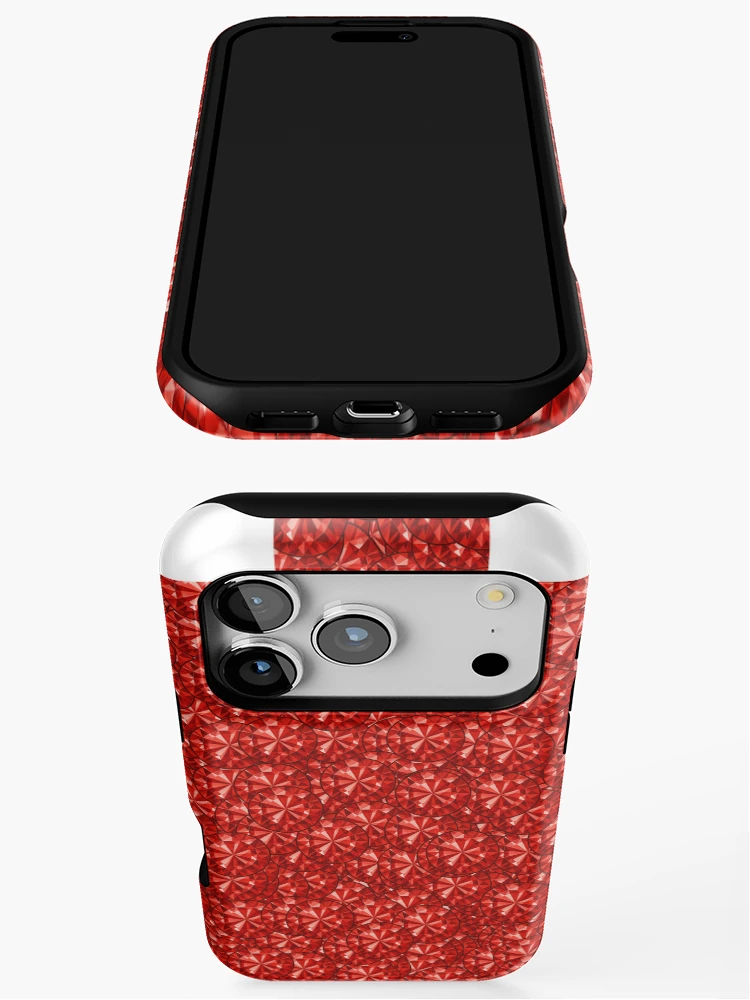Thumbnail 3 of 4, iPhone Case, Red Rhinestone Chess Piece Rook designed and sold by TheIconSmith.