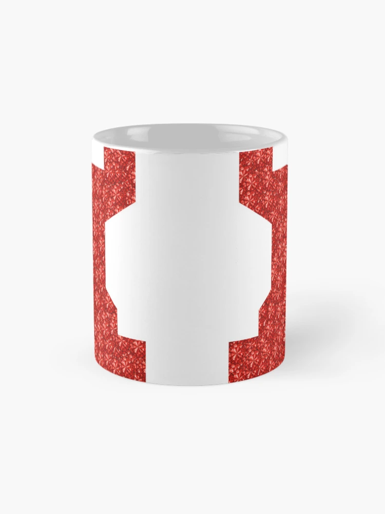 Thumbnail 4 of 6, Coffee Mug, Red Rhinestone Chess Piece Rook designed and sold by TheIconSmith.