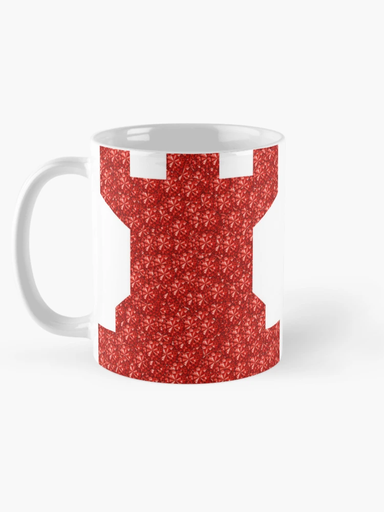 Thumbnail 5 of 6, Coffee Mug, Red Rhinestone Chess Piece Rook designed and sold by TheIconSmith.