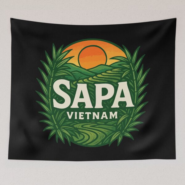 Item preview, Sapa Vietnam Asia  designed and sold by TomFrontierArt.