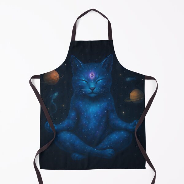 Item preview, Galactic Cat Meditation — Cosmic Serenity designed and sold by VoidBloom Studio.