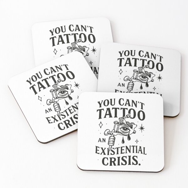 Item preview, Funny Tattoo Quote Existential Crisis designed and sold by Lia Vina.