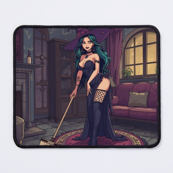 Item preview, Little witch cleaning the house designed and sold by Karitza Daniela.