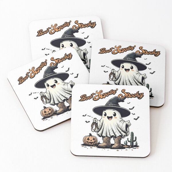 Item preview, Boot Scootin' Spooky- Cowboy Ghost Halloween Sticker, Shirt, Mug, Decor & More designed and sold by MeadowPress.