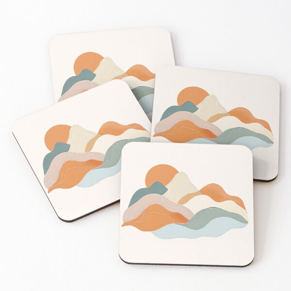 Item preview, Minimal Mountain Wave Art designed and sold by Lunorae.