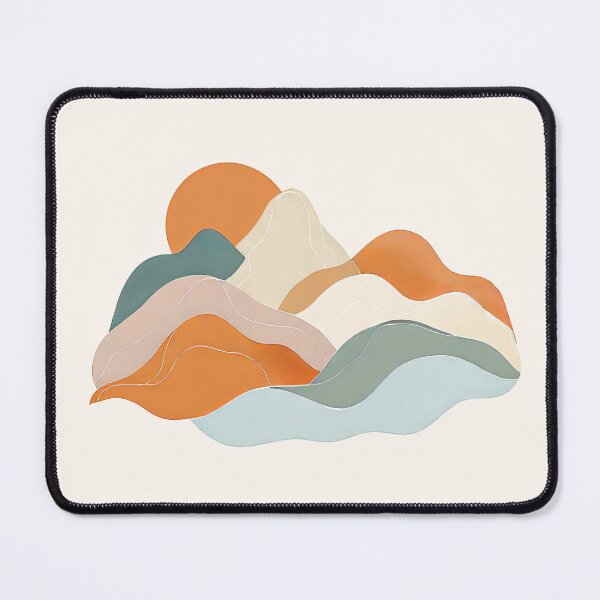 Item preview, Minimal Mountain Wave Art designed and sold by Lunorae.