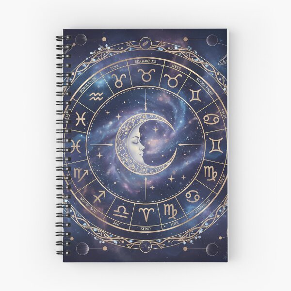 Item preview, Golden Zodiac Wheel Celestial Astrology Chart designed and sold by TajSprinklz.