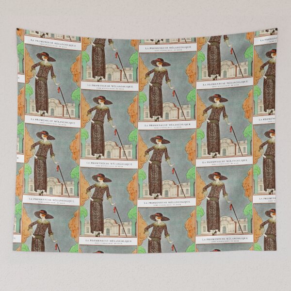 Artikelvorschau, La Promeneuse Mélancolique von George Barbier entworfen und verkauft von TeeARTHY.