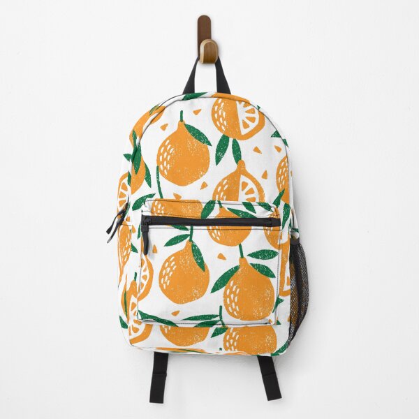 Item preview, Citrus Crown — Oranges, Halves, and Leaves Pattern designed and sold by NicolaZhukov.