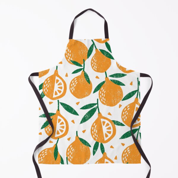 Item preview, Citrus Crown — Oranges, Halves, and Leaves Pattern designed and sold by NicolaZhukov.