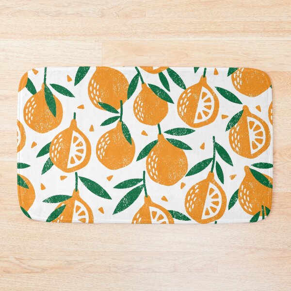 Item preview, Citrus Crown — Oranges, Halves, and Leaves Pattern designed and sold by NicolaZhukov.