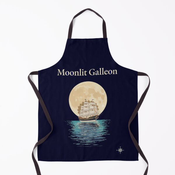 Item preview, Moonlit Galleon —Part of the Celestial Keel Collection — where history sails through dreams. designed and sold by Mythic Tide.