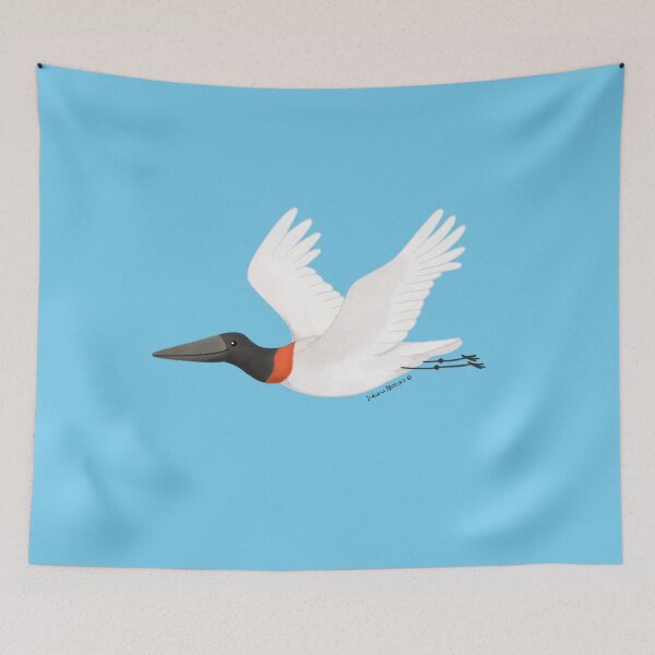 Item preview, Jabiru Stork flying designed and sold by julianamotzko.