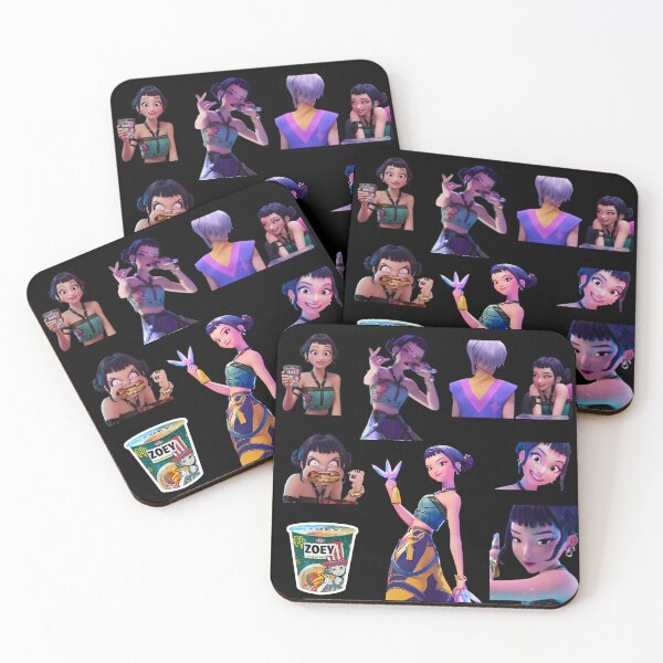 Item preview,  Kpop Demon Hunters  HUNTR/X Huntrix  Zoey Cute Funny Pattern Sticker Pack, phone cases, shirt, journals, bags, blankets,  etc / Kpop Demon Hunters Zoey Merch designed and sold by TeenLake.
