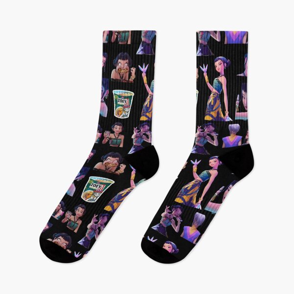Item preview,  Kpop Demon Hunters  HUNTR/X Huntrix  Zoey Cute Funny Pattern Sticker Pack, phone cases, shirt, journals, bags, blankets,  etc / Kpop Demon Hunters Zoey Merch designed and sold by TeenLake.