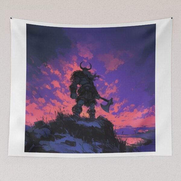 Item preview, Norse Berserker Under Stormy Skies designed and sold by Christian Weiss.