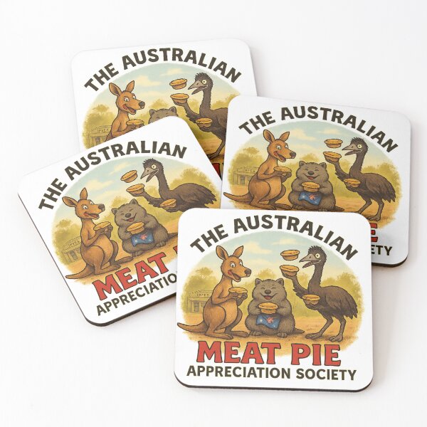 Item preview, Outback Trio – Kangaroo, Wombat & Emu Sharing Meat Pies designed and sold by The Australian Meat Pie Appreciation Society.