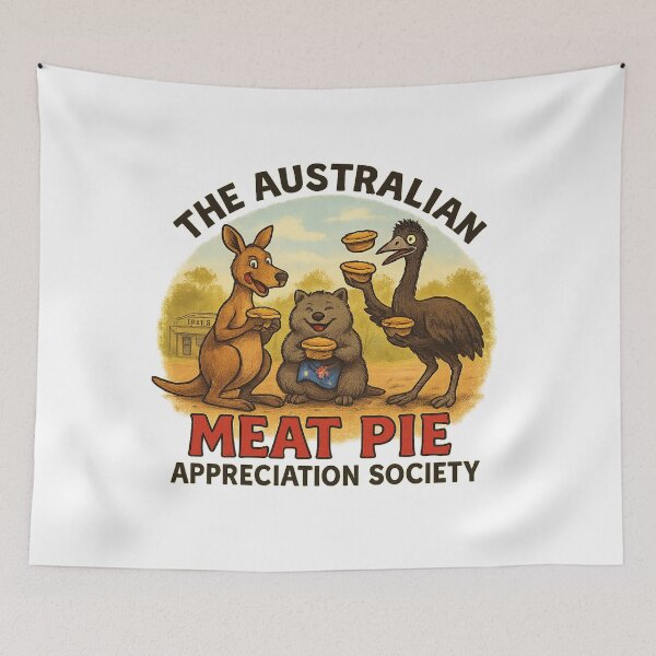 Item preview, Outback Trio – Kangaroo, Wombat & Emu Sharing Meat Pies designed and sold by The Australian Meat Pie Appreciation Society.