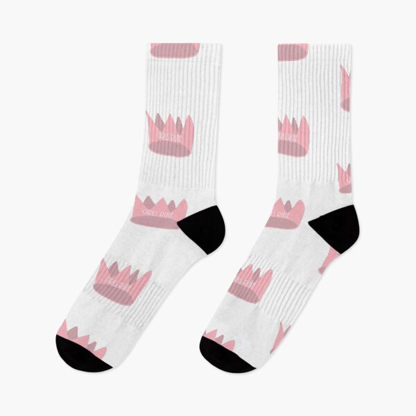 Item preview, Pink Crown With 'Girls Rule' Text Emphasizing Girl Power And Feminine Confidence designed and sold by Beautiful art store.